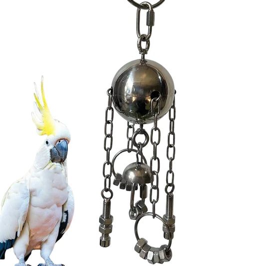 Handmade Stainless Steel Hardware Puzzle Toy for Large Parrots