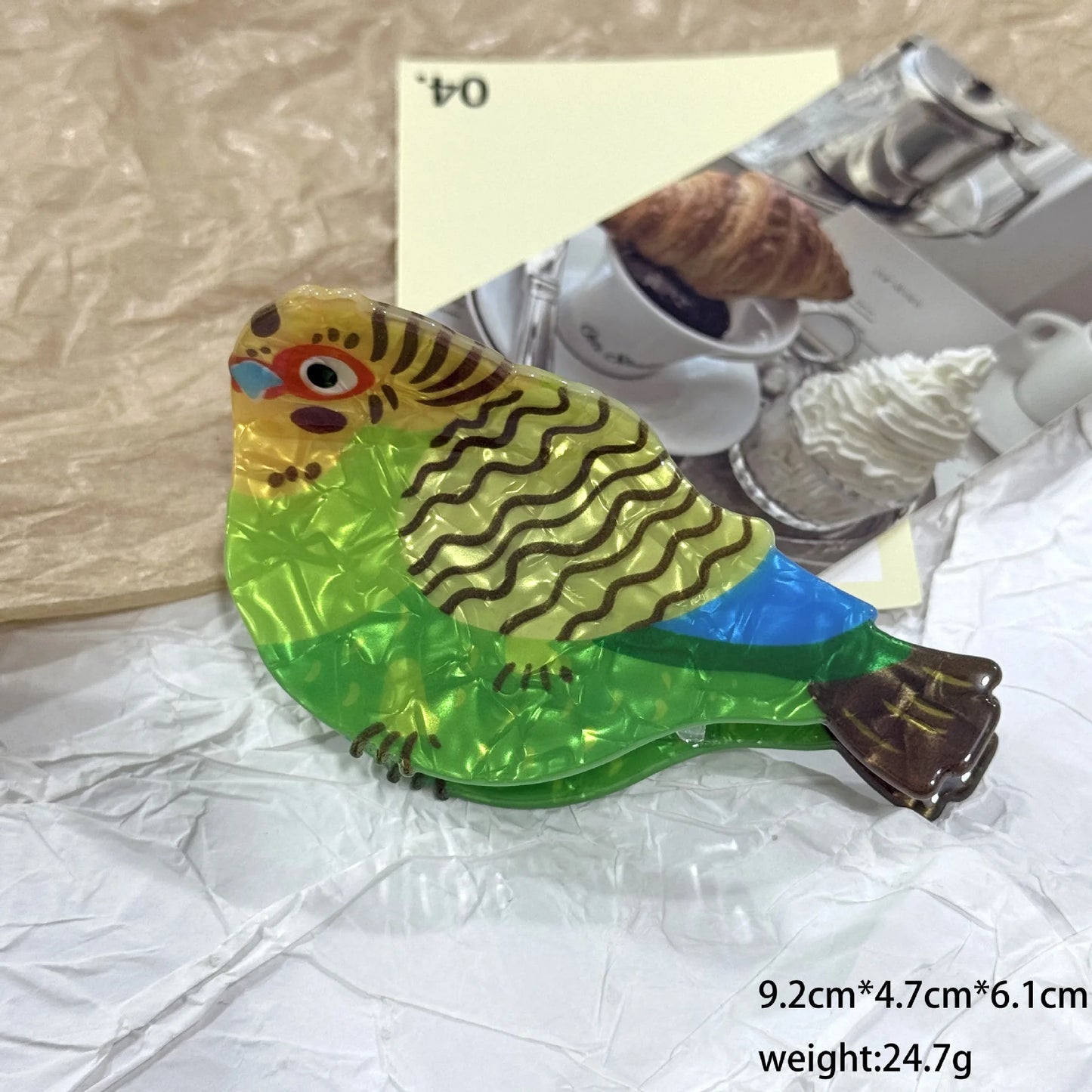 Parrot Hair Claw Clip