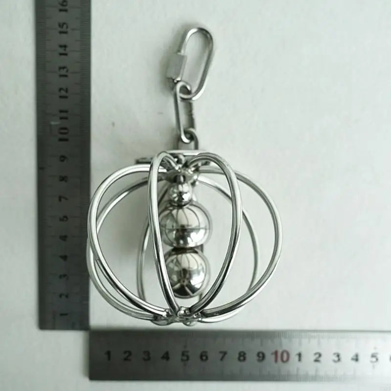 Stainless Steel Wire Ball Rattle Toy for Parrots