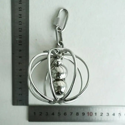 Stainless Steel Wire Ball Rattle Toy for Parrots