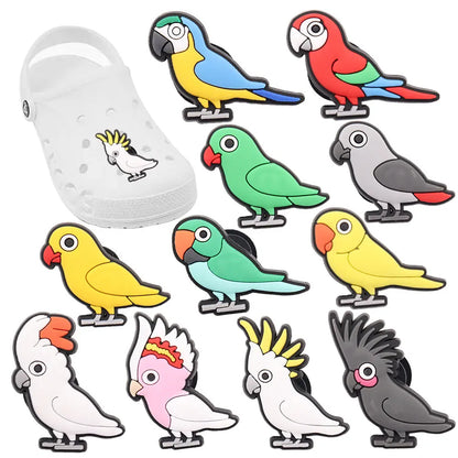 Parrot Croc Charms 11-Piece Set | Bon Bon Bird Toys