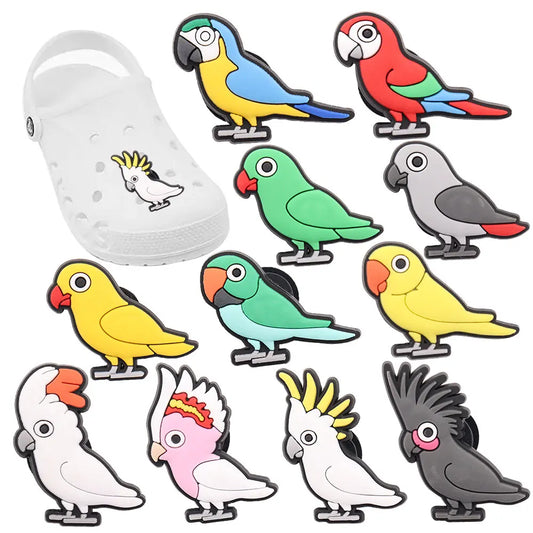 Parrot Croc Charms 11-Piece Set | Bon Bon Bird Toys
