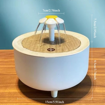 2-in-1 Auto-Circulating Parrot Bath & Water Fountain | USB Powered