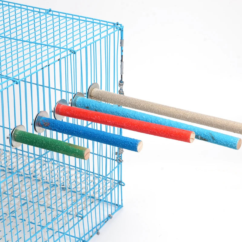 Colorful Wooden Perch Stick for Small Birds | Bon Bon Bird Toys