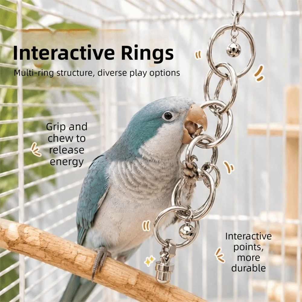Stainless Steel Chain Toy for Birds | Bon Bon Bird Toys