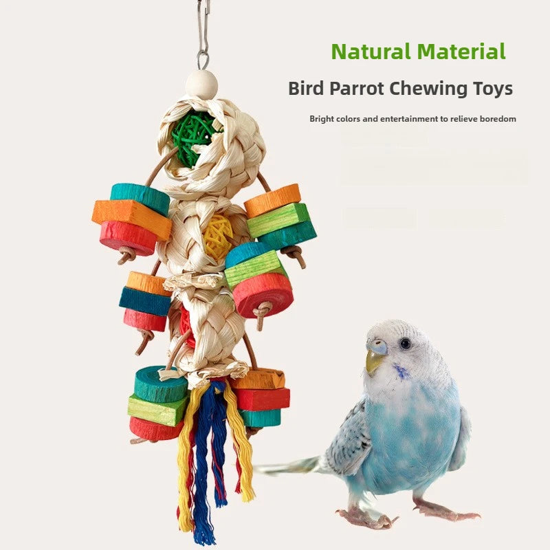 Multi-Texture Shredding Rope Toy for Birds | Bon Bon Bird Toys