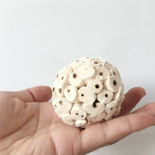 Natural Sola Ball Bird Chew Toy | Bon Bon Bird Toys