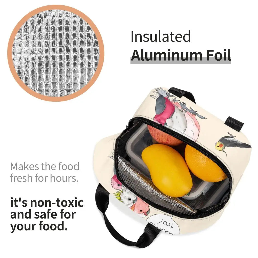 Bird Lover Insulated Lunch Bag