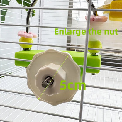 Flower Bead Platform Perch for Small Birds | Bon Bon Bird Toys