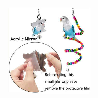 7-Piece Bird Toy Set for Small Parrots | Bon Bon Bird Toys