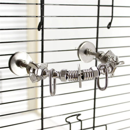 Handmade Stainless Steel Hardware Perch Bar for Birds