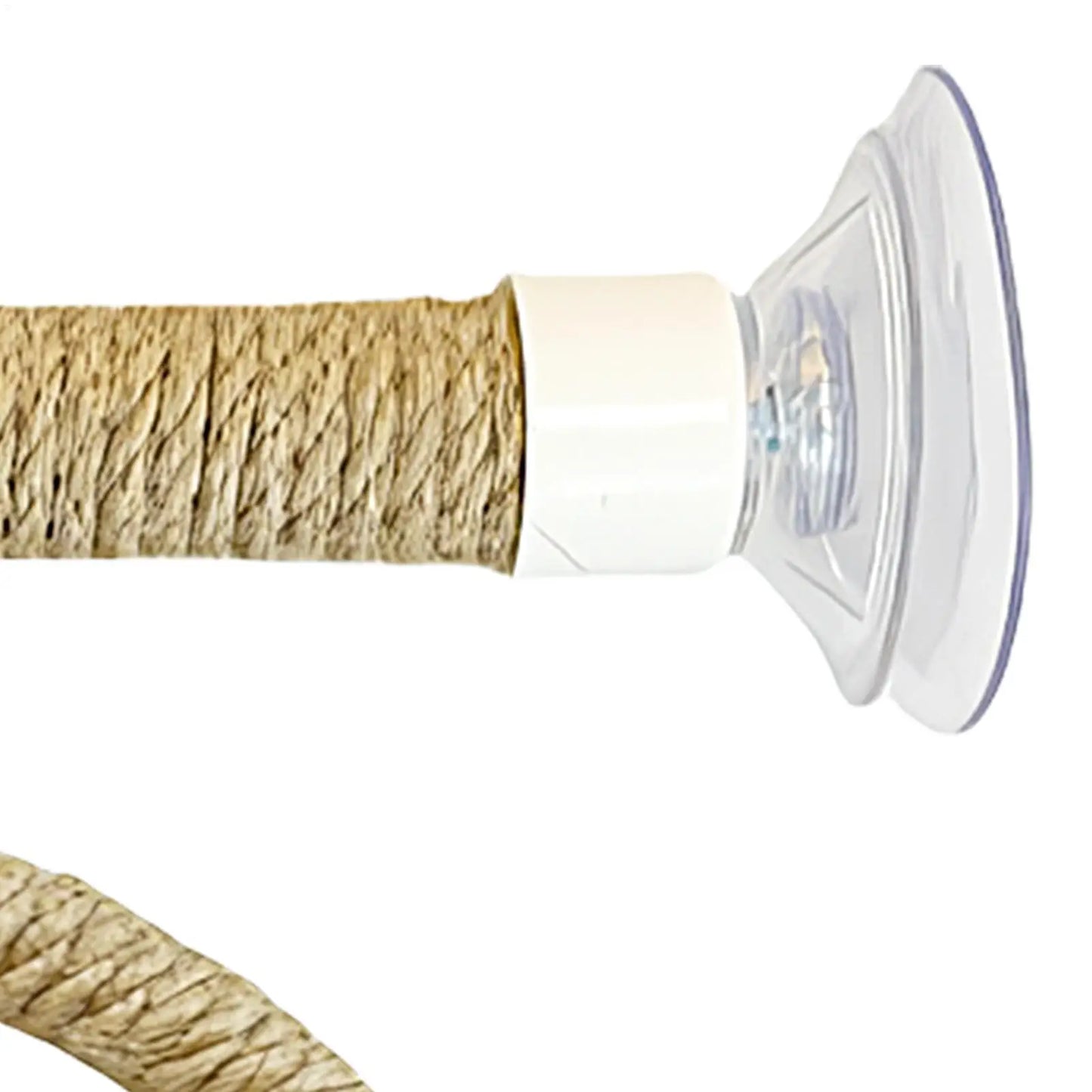 Jute Rope Suction Cup Window Perch for Birds | Bon Bon Bird Toys