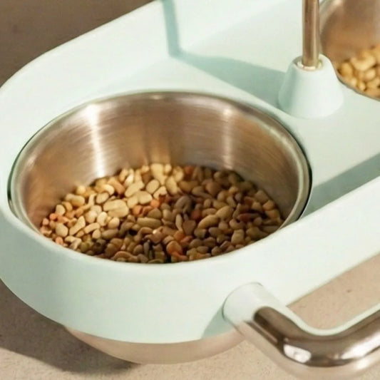 Double Bowl Cage-Mount Bird Feeder with Splash Guard | Bon Bon Bird Toys