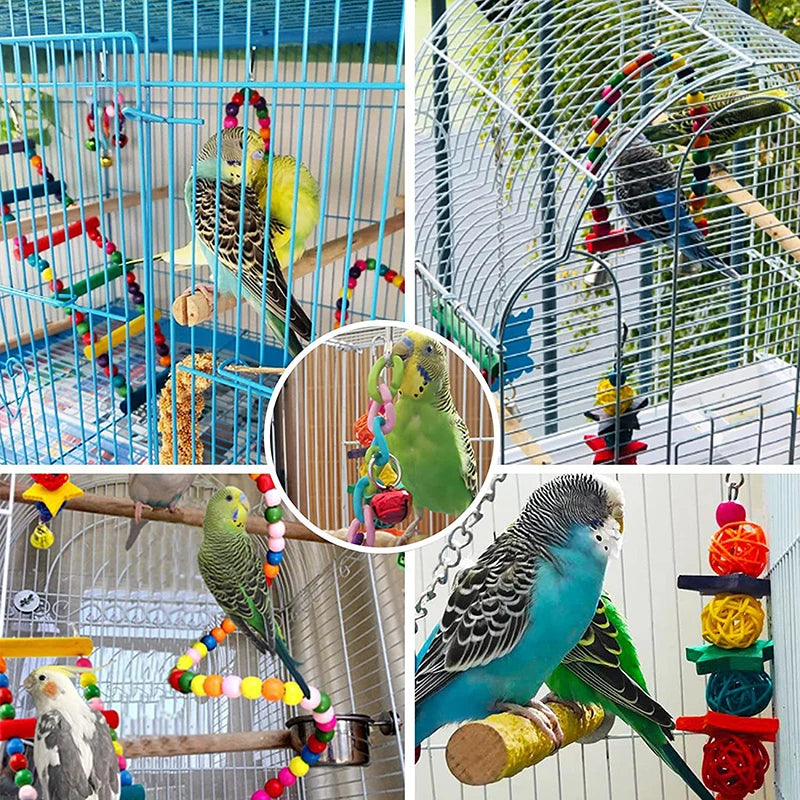 7-Piece Bird Toy Set for Small Parrots | Bon Bon Bird Toys
