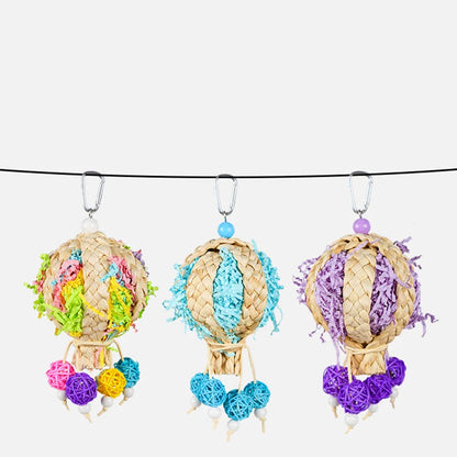 Woven Rattan Ball Bird Toy | Bon Bon Bird Toys
