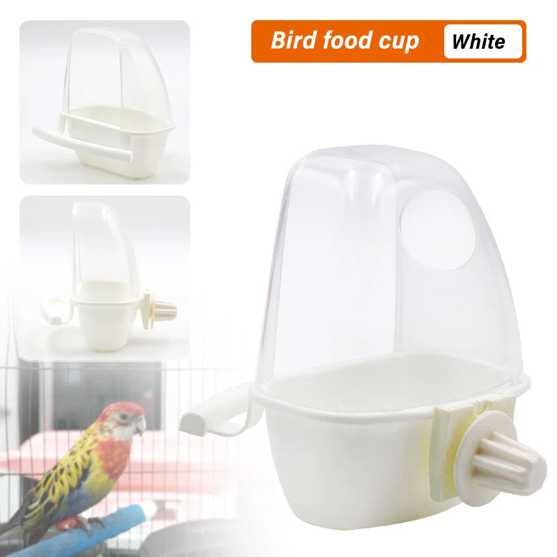 Dome Lid Bird Feeder and Bath with Perch Pole
