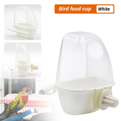 Dome Lid Bird Feeder and Bath with Perch Pole