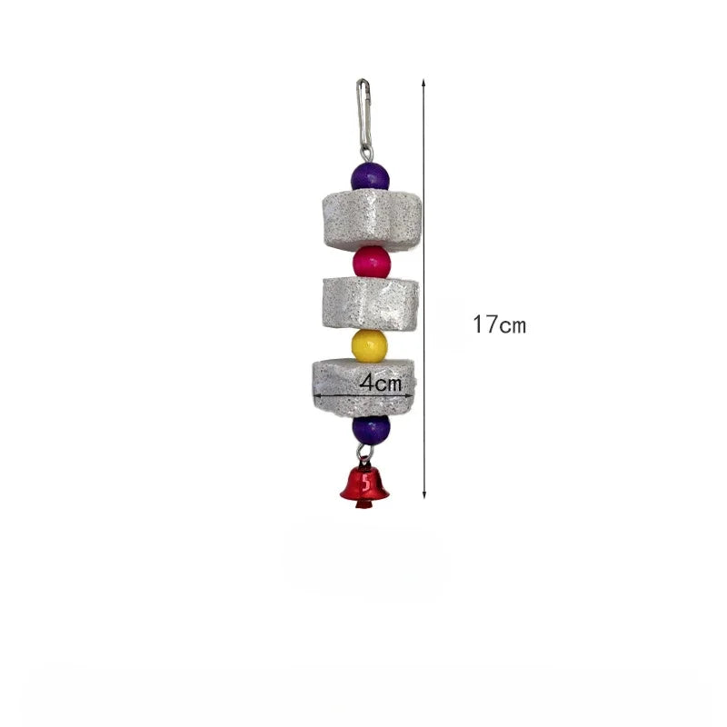 Mineral Stone Beak Grinding Toy for Birds | Bon Bon Bird Toys