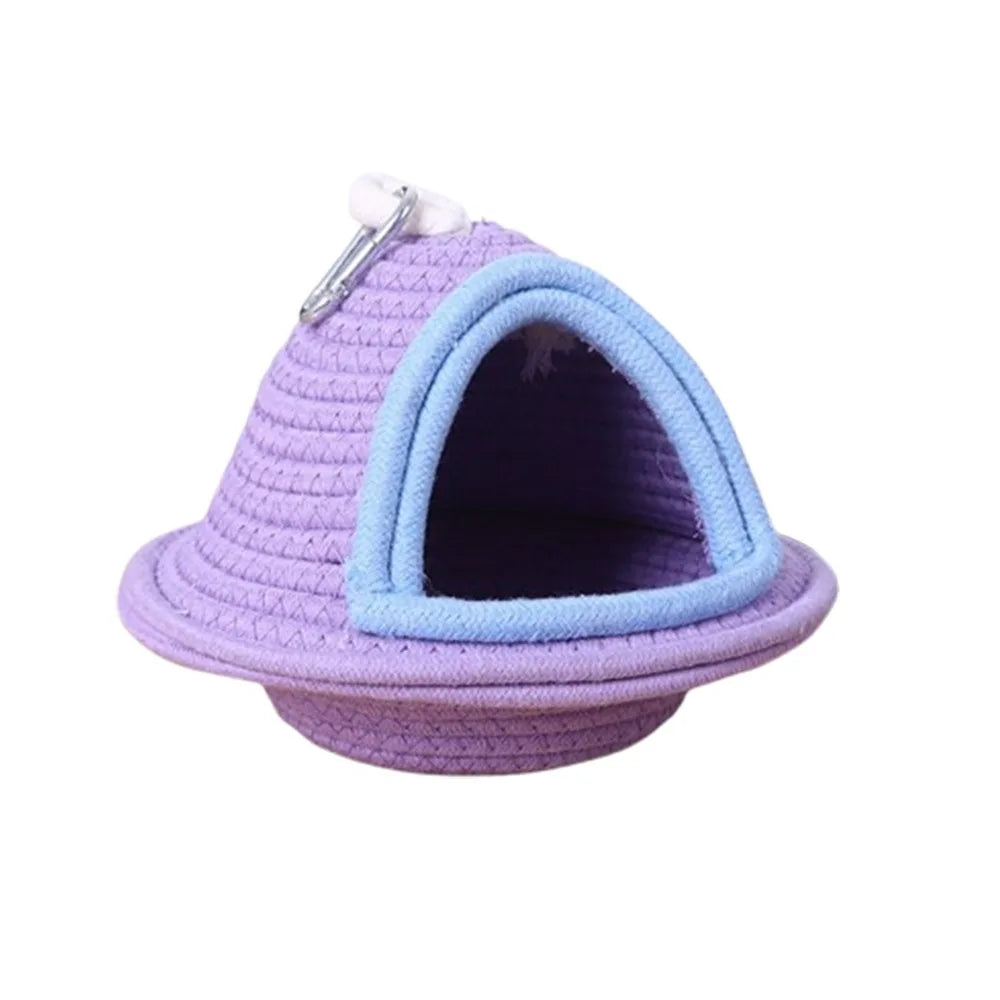 Handwoven Cotton Bird Nest | Bon Bon Bird Toys