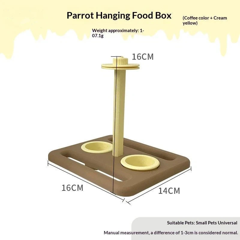PLA Bird Feeder Bowls & Hanging Trays | Bon Bon Bird Toys