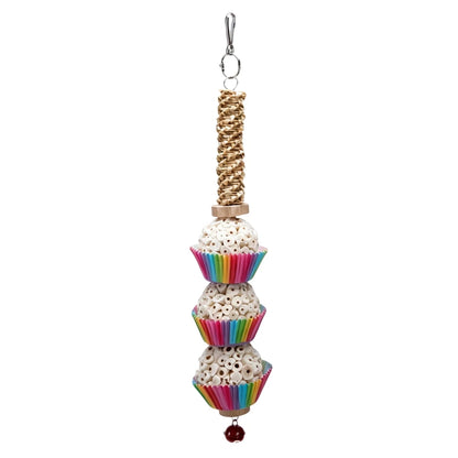 Sola Ball Foraging Toy with Raffia Cups | Bon Bon Bird Toys