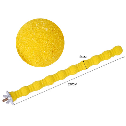 Sand-Coated Claw Grinding Perch Stick | Bon Bon Bird Toys