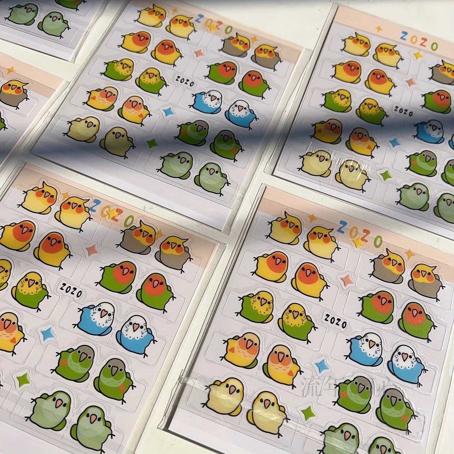 Chubby Bird Planner Index Tab Stickers | Bon Bon Bird Toys