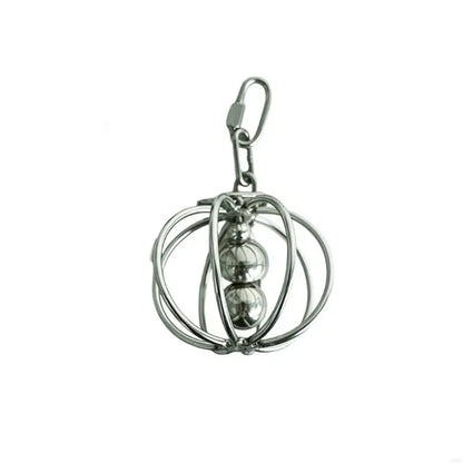 Stainless Steel Wire Ball Rattle Toy for Parrots