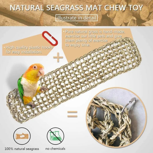 Woven Seagrass Mat for Birds | Bon Bon Bird Toys