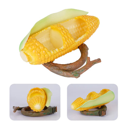 Fruit-Shaped Bird Feeder Bowl with Branch Stand | Bon Bon Bird Toys