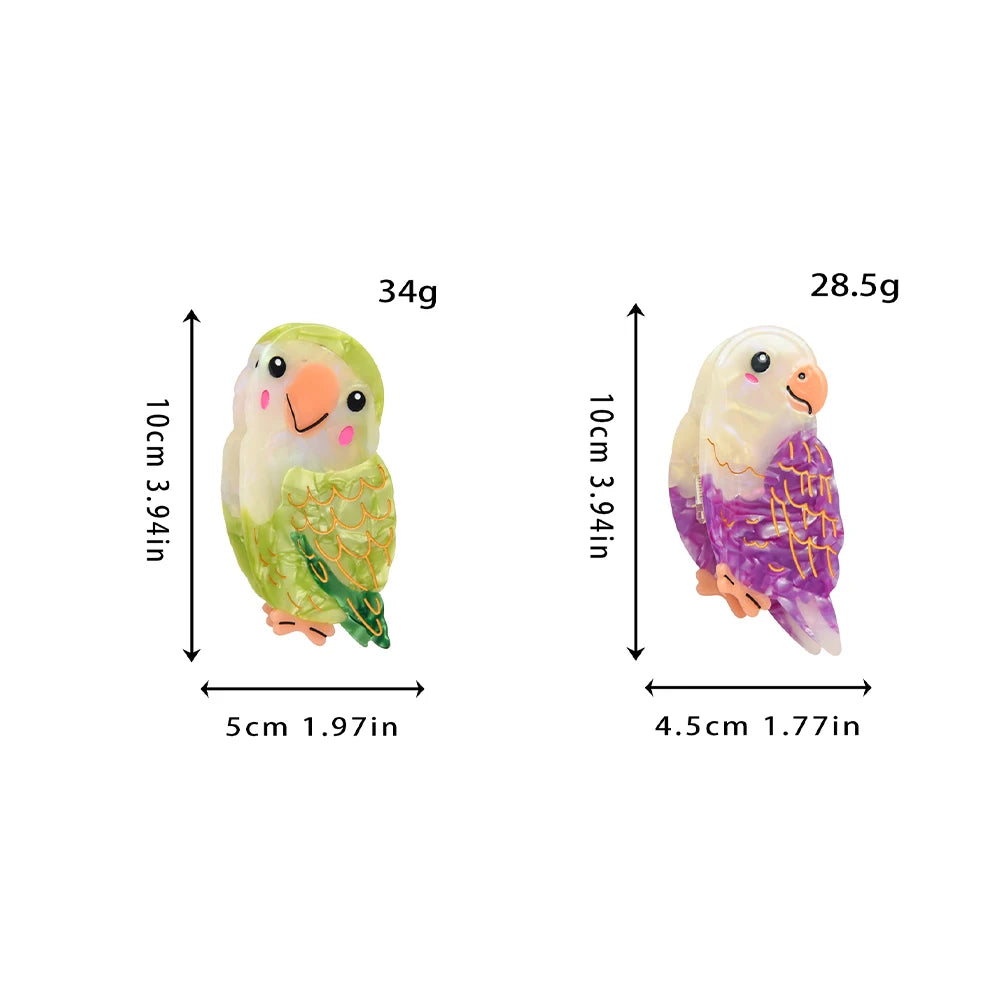 Lovebird Hair Claw Clip | Bon Bon Bird Toys