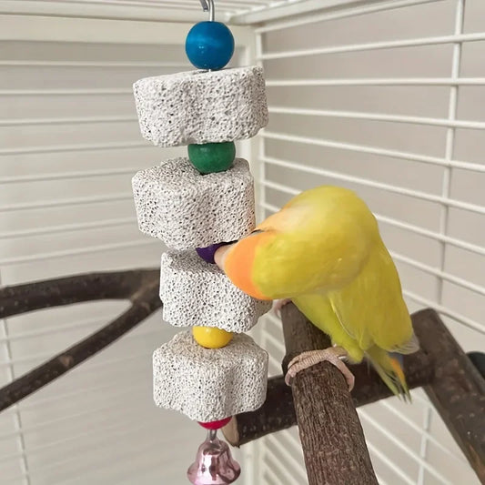 Mineral Stone Beak Grinding Toy for Birds | Bon Bon Bird Toys