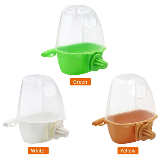 Dome Lid Bird Feeder and Bath with Perch Pole