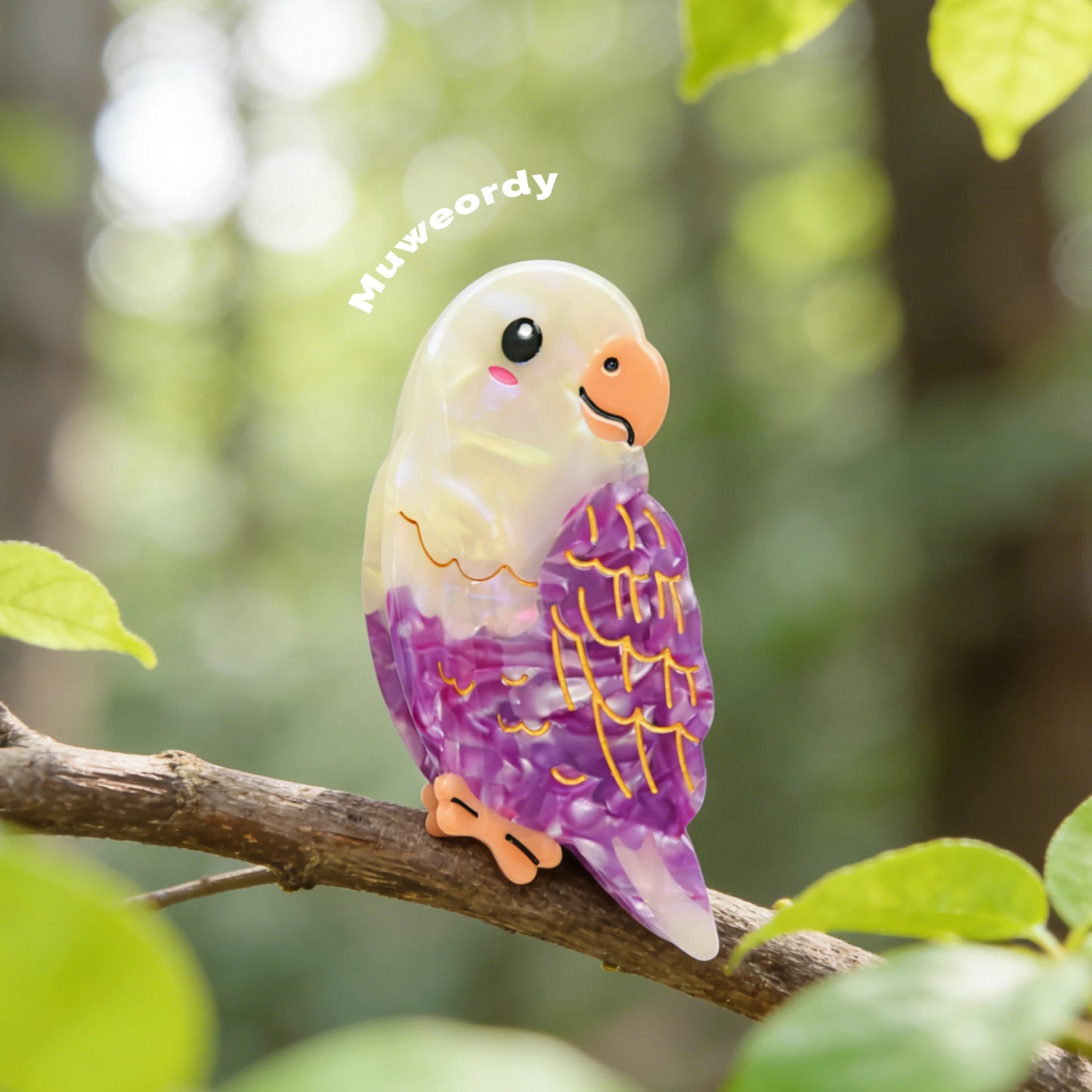 Lovebird Hair Claw Clip | Bon Bon Bird Toys