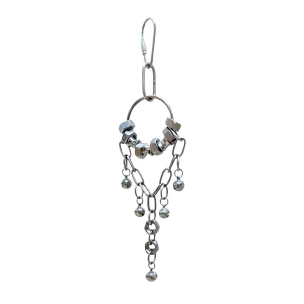 Stainless Steel Chain Bell Toy for Birds