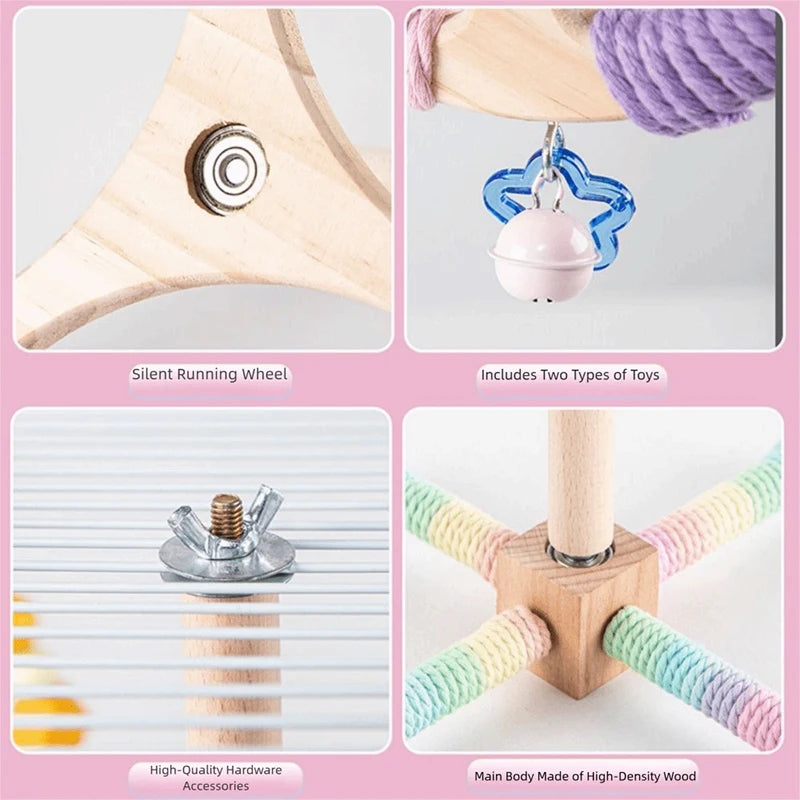 Rotating Windmill Perch Stand for Small Birds | Bon Bon Bird Toys
