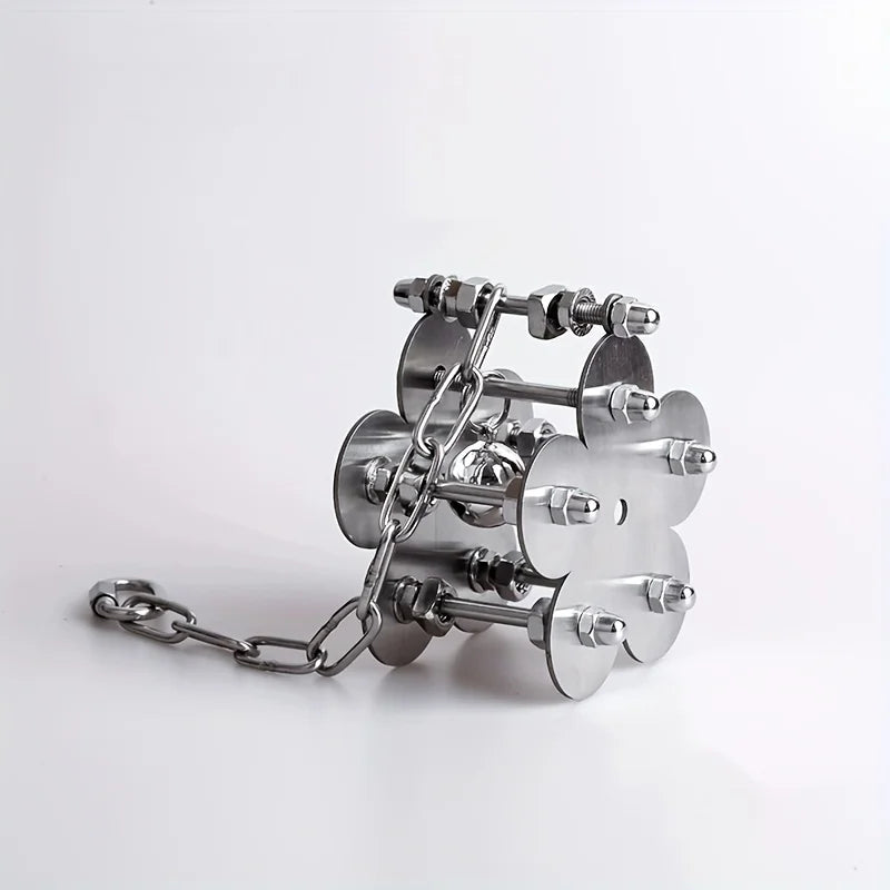 Stainless Steel Parrot Puzzle & Enrichment Toy | Bon Bon Bird Toys