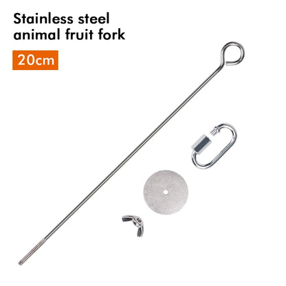 Stainless Steel Fruit and Veggie Skewer for Birds | Bon Bon Bird Toys