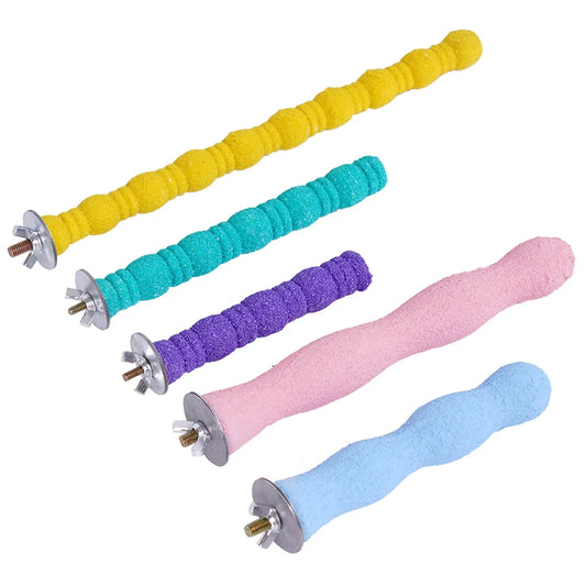 Sand-Coated Claw Grinding Perch Stick | Bon Bon Bird Toys