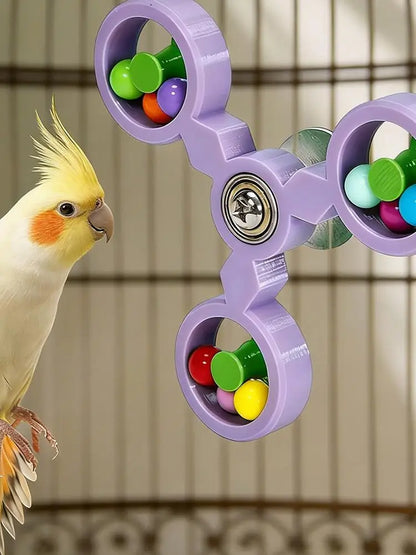 Spinning Windmill Rattle Toy for Birds | Bon Bon Bird Toys