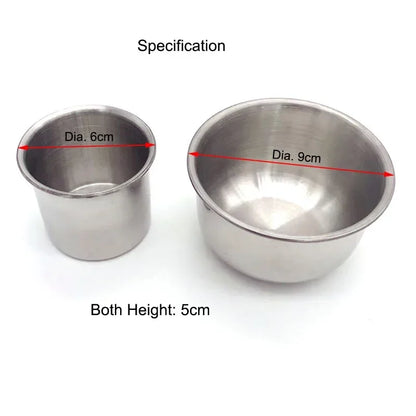 Stainless Steel Cage Bowl with Plastic Bracket | Bon Bon Bird Toys