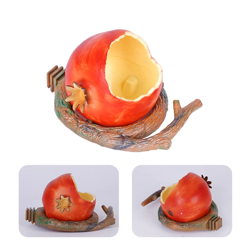 Fruit-Shaped Bird Feeder Bowl with Branch Stand | Bon Bon Bird Toys