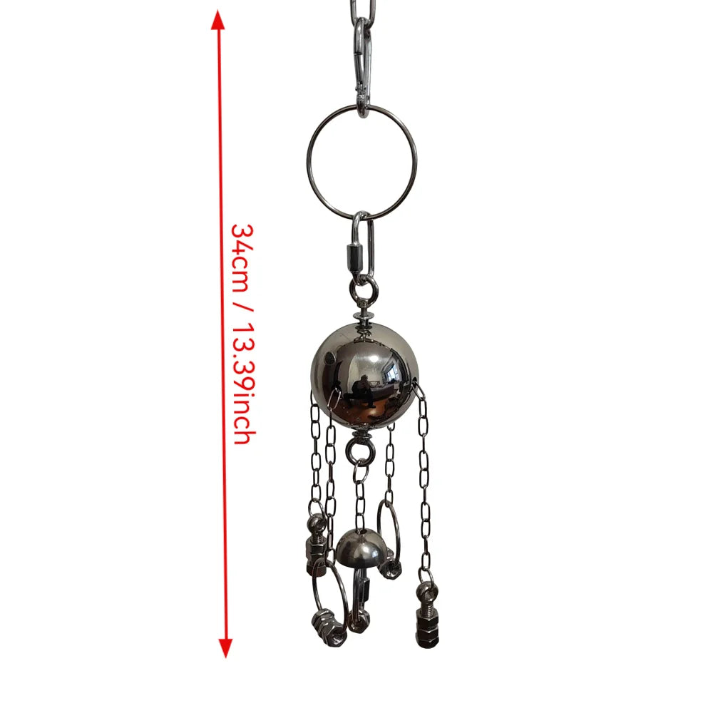 Handmade Stainless Steel Hardware Puzzle Toy for Large Parrots