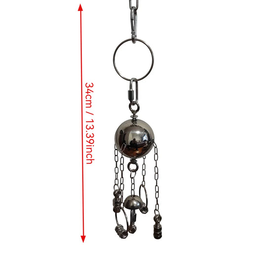 Handmade Stainless Steel Hardware Puzzle Toy for Large Parrots
