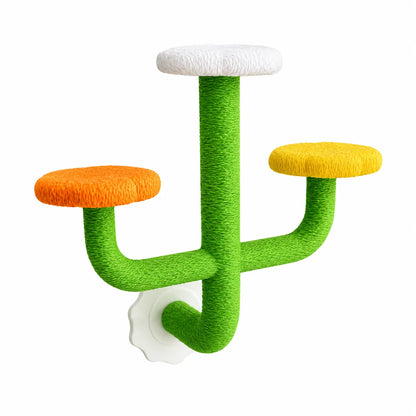 Cactus Bird Perch Stand with Flower Platforms | Bon Bon Bird Toys