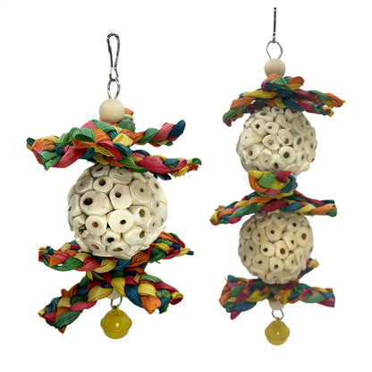 Sola Ball Chew & Shred Toy for Birds | Bon Bon Bird Toys