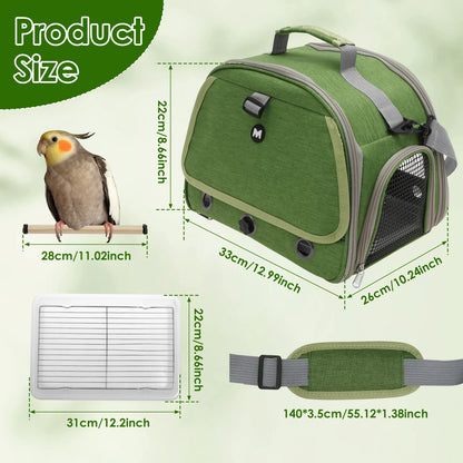 Ventilated Bird Travel Carrier Bag | Bon Bon Bird Toys