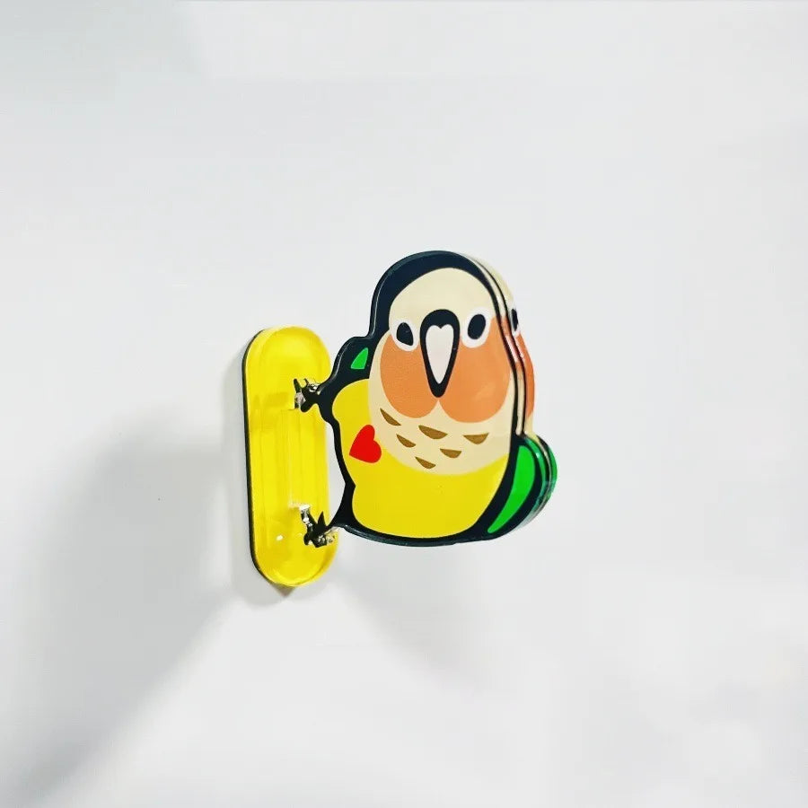 Chubby Bird Acrylic Fridge Magnets | Bon Bon Bird Toys