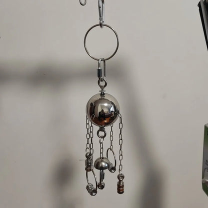 Handmade Stainless Steel Hardware Puzzle Toy for Large Parrots