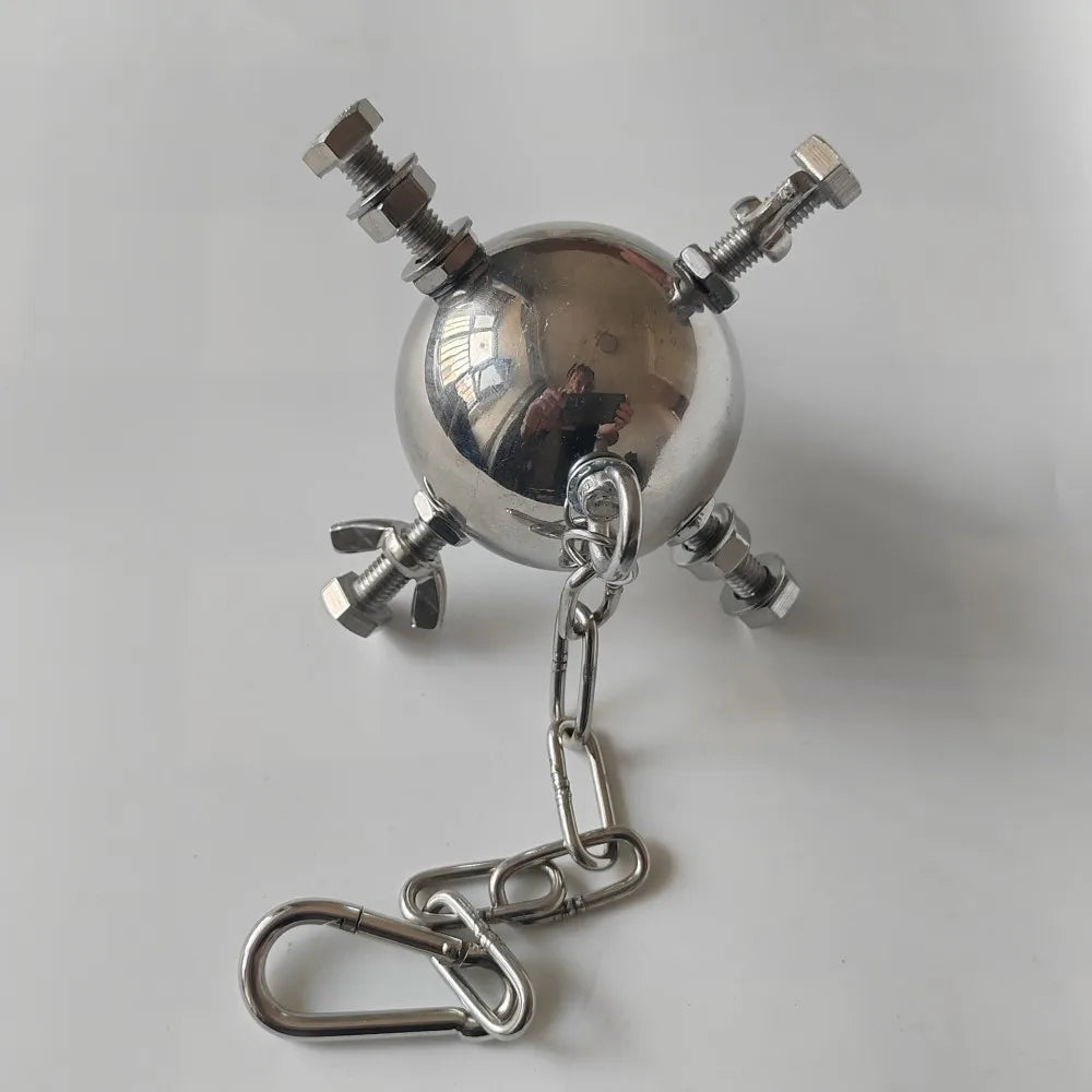 Stainless Steel Foraging Star Toy for Large Parrots | Bon Bon Bird Toys